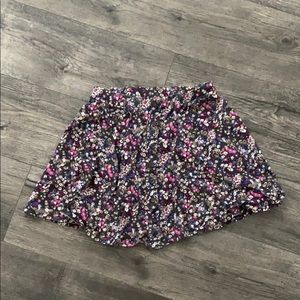 Floral mini skirt